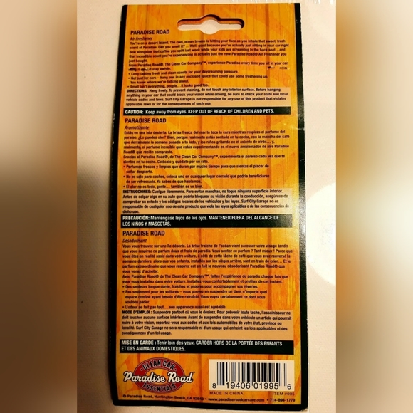 Hanging Car & Home Air Freshener Pack of 3 Hawaiian Pinup Girl - Picture 6 of 15